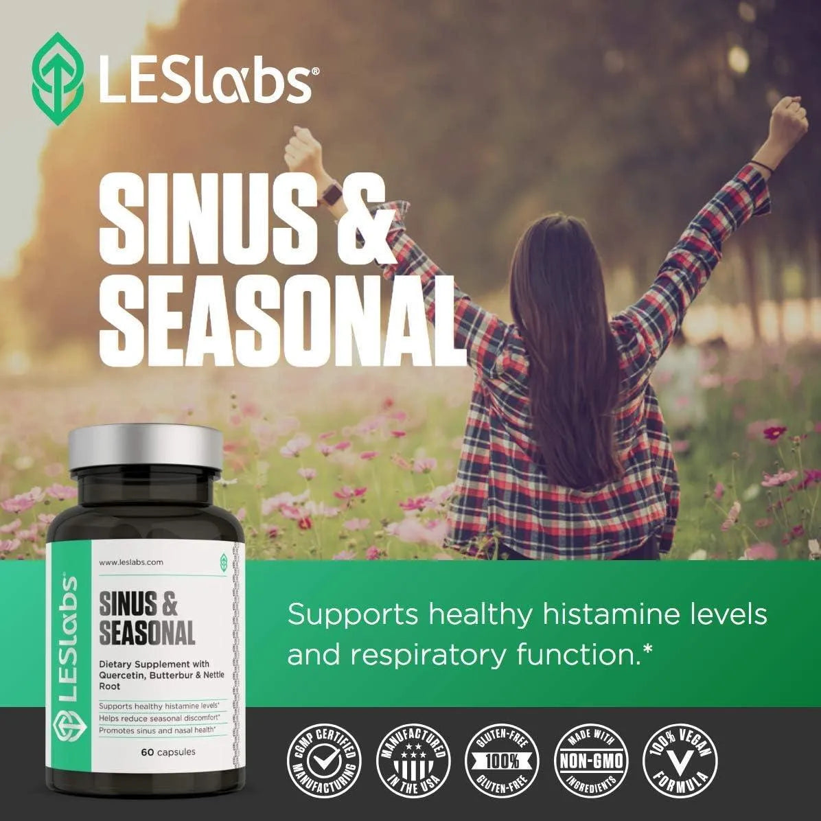 LES LABS - LES Labs Sinus & Seasonal 60 Capsulas - The Red Vitamin MX - Suplementos Alimenticios - {{ shop.shopifyCountryName }}