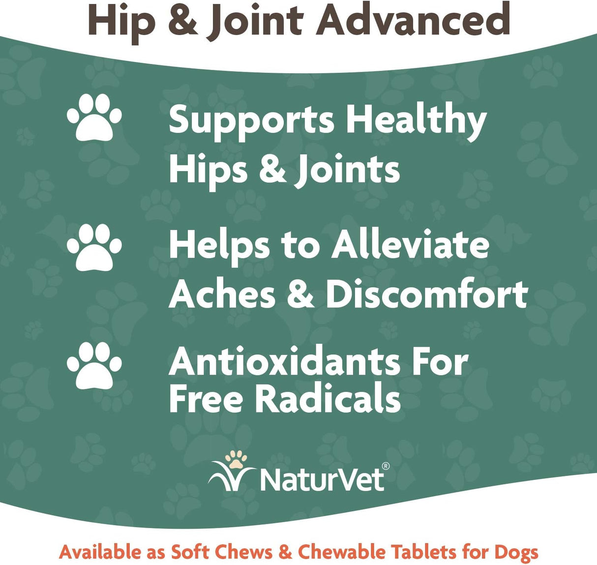NaturVet Senior Wellness Hip & Joint Advanced Plus Omegas 90 Tabletas