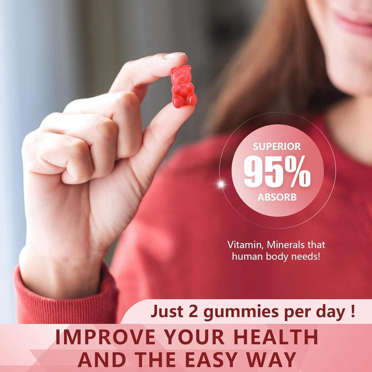 UPNEUTRI - UPNEUTRI Calcium Magnesium Zinc with Vitamin D3 Raspberry Flavor 60 Gomitas - The Red Vitamin MX - Suplementos Alimenticios - {{ shop.shopifyCountryName }}