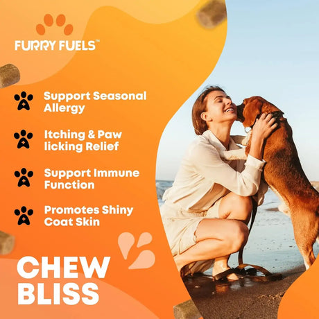 FURRY FUELS - FURRY FUELS Dog Allergy Relief Chicken Flavor 120 Masticables - The Red Vitamin MX - Remedios Para La Picazón De Perros - {{ shop.shopifyCountryName }}