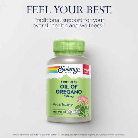 SOLARAY - Solaray Oil of Oregano 150Mg. 120 Capsulas Blandas - The Red Vitamin MX - Suplementos Alimenticios - {{ shop.shopifyCountryName }}