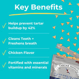 Tartar Shield Cat Treats Daily Dental Treats Chicken Flavor 127Gr.