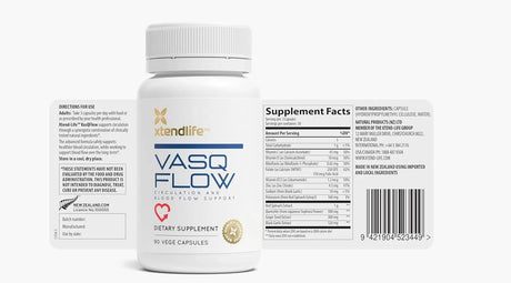 XTENDLIFE - Xtendlife VasQFlow Circulation and Blood Flow Support 90 Capsulas - The Red Vitamin MX - Suplementos Alimenticios - {{ shop.shopifyCountryName }}