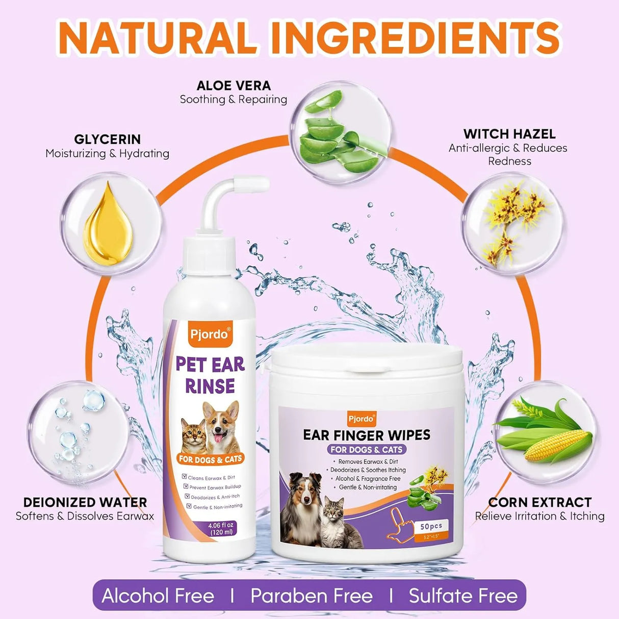 PJORDO - Pjordo Dog Ear Cleaner Kit - The Red Vitamin MX - Cuidado Del Oído De Perros - {{ shop.shopifyCountryName }}
