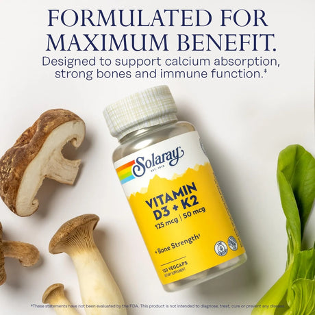 SOLARAY - SOLARAY Vitamin D3 K2 120 Capsulas - The Red Vitamin MX - Suplementos Alimenticios - {{ shop.shopifyCountryName }}