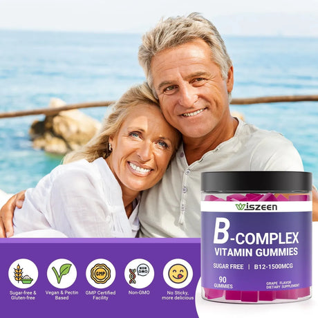 WISZEEN - Wiszeen Sugar Free Vitamin B Complex Gummies 90 Gomitas 2 Pack - The Red Vitamin MX - Suplementos Alimenticios - {{ shop.shopifyCountryName }}