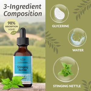 HERBAMAMA - HERBAMAMA Stinging Nettle Tincture 2 Fl.Oz. - The Red Vitamin MX - Suplementos Alimenticios - {{ shop.shopifyCountryName }}