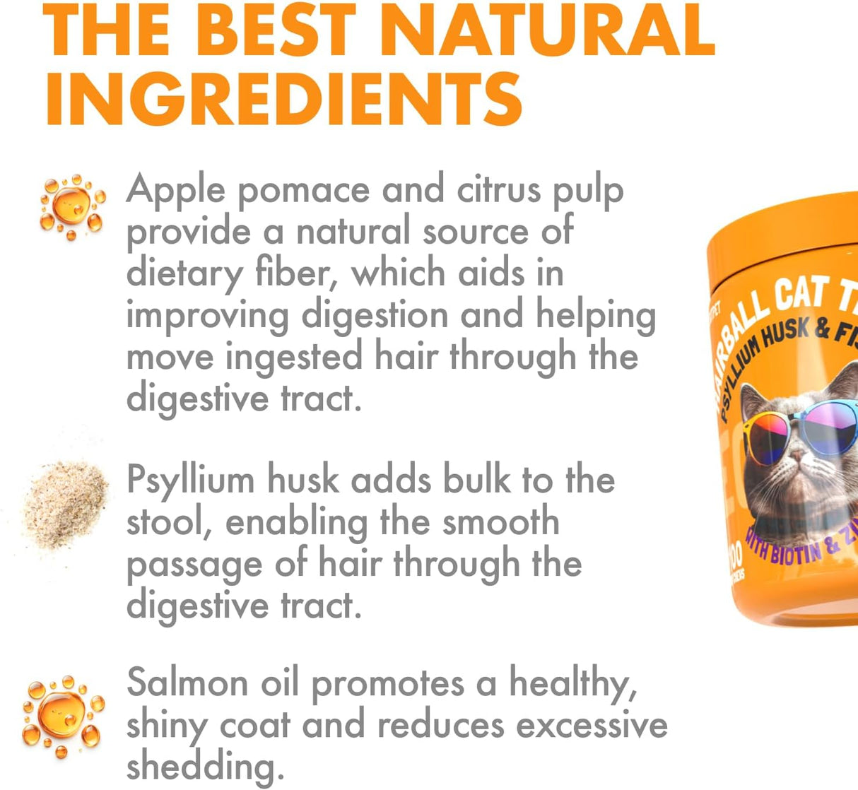 LEGITPET Hairball Treatment for Cats 100 Masticables