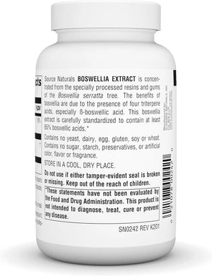 SOURCE NATURALS - Source Naturals Boswellia Extract 243Mg. 100 Tabletas - The Red Vitamin MX - Suplementos Alimenticios - {{ shop.shopifyCountryName }}