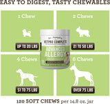 VetPro Complete Dr. Joseph's Advanced Allergy and Itch Support for Dogs 120 Masticables
