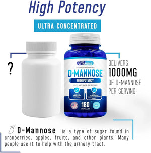 WE LIKE VITAMINS - We Like Vitamins D-Mannose 1000Mg. 180 Capsulas - The Red Vitamin MX - Suplementos Alimenticios - {{ shop.shopifyCountryName }}