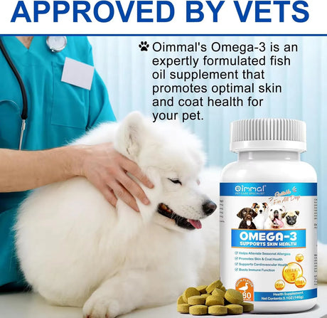 OIMMAL - Oimmal Omega 3 Fish Oil for Dogs 180 Tabletas Masticables - The Red Vitamin MX - Aceite De Pescado Para Perros - {{ shop.shopifyCountryName }}