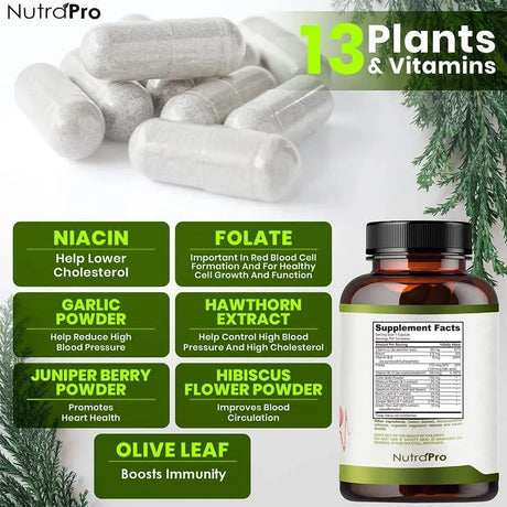 NUTRAPRO - NutraPro Heart Health Blood Pressure Support 90 Capsulas - The Red Vitamin MX - Suplementos Alimenticios - {{ shop.shopifyCountryName }}