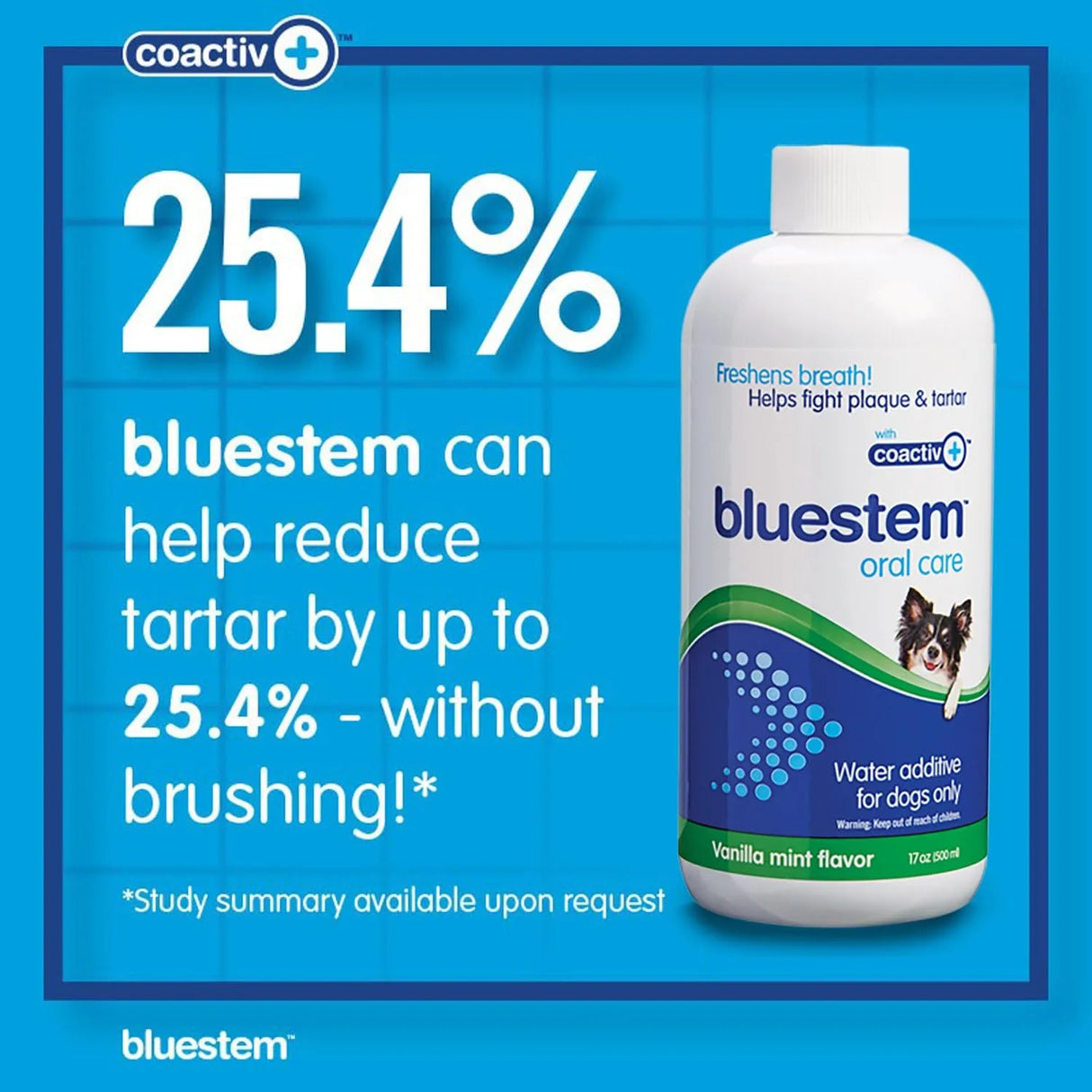 BLUESTEM - Bluestem Pet Water Additive Oral Care Dogs Only Vanilla Mint 500Ml. - The Red Vitamin MX - Cuidado Dental Para Perros - {{ shop.shopifyCountryName }}