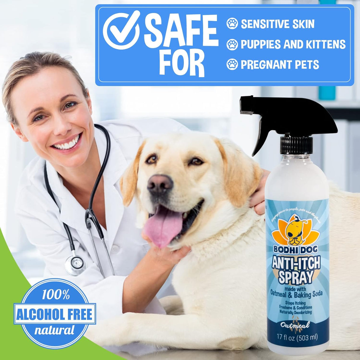 Bodhi Dog Itch Relief Spray 17 Fl.Oz.