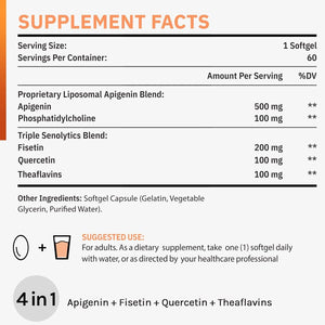 CENFFITIO - Cenffitio Liposomal Apigenin 500Mg. 60 Capsulas - The Red Vitamin MX - Suplementos Alimenticios - {{ shop.shopifyCountryName }}