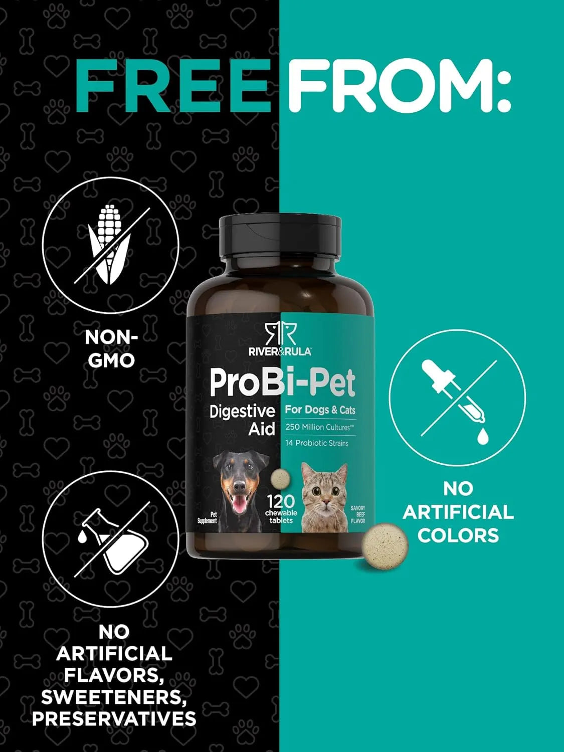 HORBAACH - Horbaach Probiotics for Dogs & Cats 120 Tabletas Masticables - The Red Vitamin MX - Probióticos Para Perros - {{ shop.shopifyCountryName }}