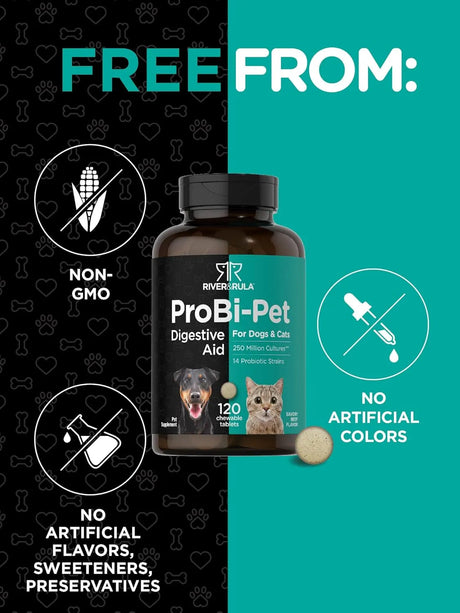 HORBAACH - Horbaach Probiotics for Dogs & Cats 120 Tabletas Masticables - The Red Vitamin MX - Probióticos Para Perros - {{ shop.shopifyCountryName }}