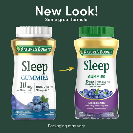 NATURE'S BOUNTY - Nature’s Bounty Sleep Melatonin 10Mg. Gummy Blueberry 140 Gomitas - The Red Vitamin MX - Suplementos Alimenticios - {{ shop.shopifyCountryName }}