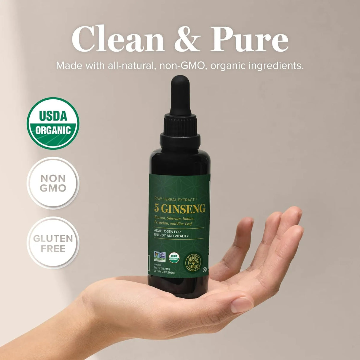 GLOBAL HEALING CENTER - Global Healing Center 5 Ginseng 2 Fl.Oz. - The Red Vitamin MX - Suplementos Alimenticios - {{ shop.shopifyCountryName }}