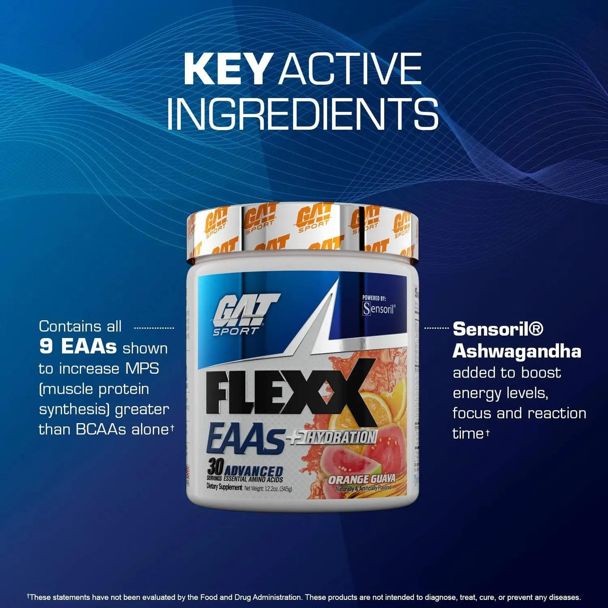 GAT SPORT - GAT SPORT Flexx EAAs + Hydration 30 Servicios Blue Razz 345Gr. - The Red Vitamin MX - Suplementos Alimenticios - {{ shop.shopifyCountryName }}