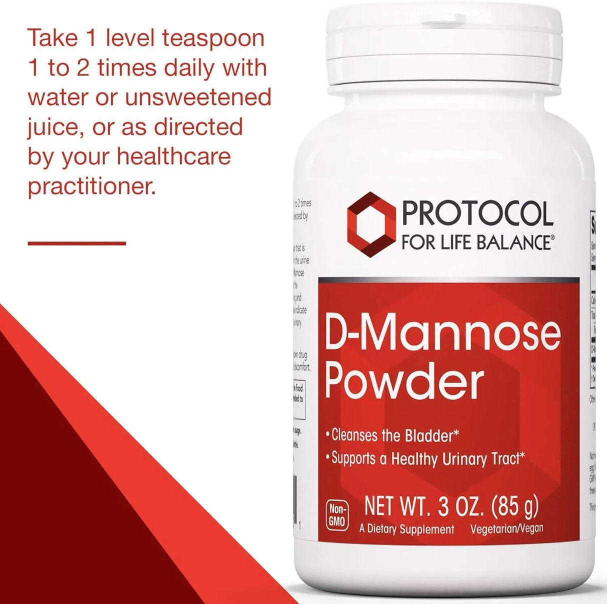 PROTOCOL FOR LIFE BALANCE - Protocol D-Mannose Powder 85Gr. - The Red Vitamin MX - Suplementos Alimenticios - {{ shop.shopifyCountryName }}