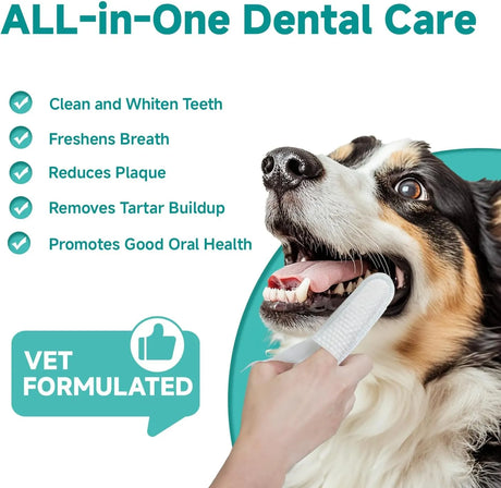 LULUMONSTER - LULUMONSTER Pet Dental Finger Wipes for Dogs & Cats Unscented 50 Toallitas - The Red Vitamin MX - Cuidado Dental Para Perros - {{ shop.shopifyCountryName }}