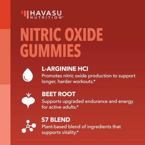 HAVASU NUTRITION - HAVASU NUTRITION Nitric Oxide Gummies 90 Gomitas - The Red Vitamin MX - Suplementos Alimenticios - {{ shop.shopifyCountryName }}