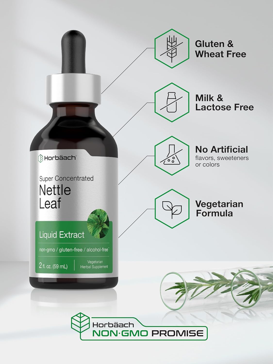 Horbaach Nettle Leaf Extract Drops 2 Fl.Oz.