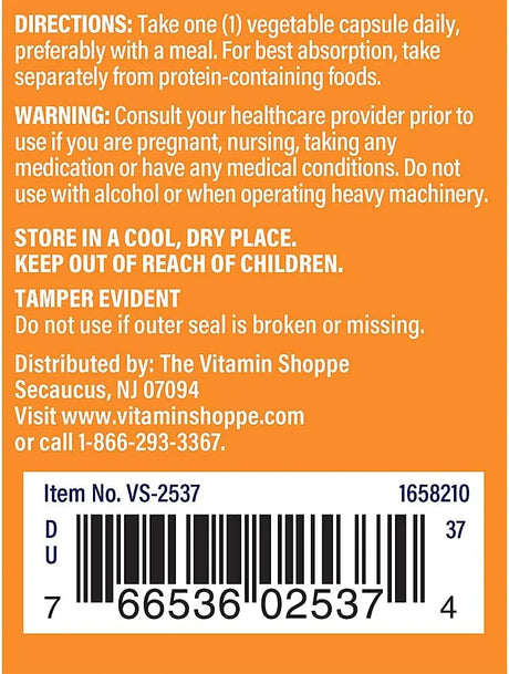 THE VITAMIN SHOPPE - The Vitamin Shoppe L-Tryptophan 500Mg. 60 Capsulas - The Red Vitamin MX - Suplementos Alimenticios - {{ shop.shopifyCountryName }}