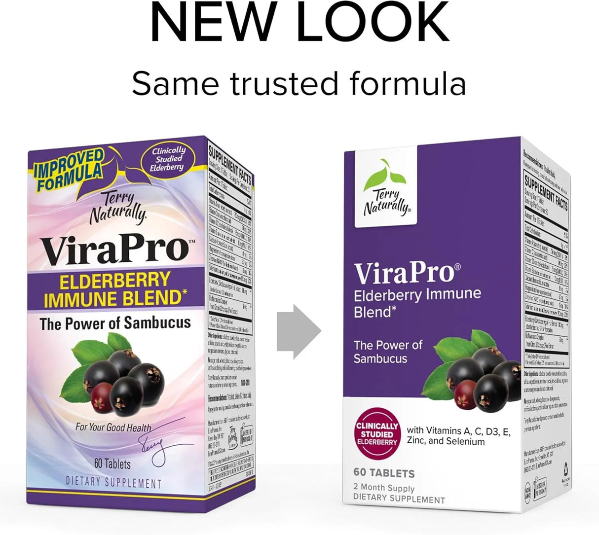 TERRY NATURALLY - Terry Naturally ViraPro Elderberry Immune Blend 60 Tabletas 2 Pack - The Red Vitamin MX - Suplementos Alimenticios - {{ shop.shopifyCountryName }}