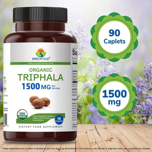 BRIEOFOOD - Brieofood Organic Triphala 1500Mg. 90 Tabletas - The Red Vitamin MX - Suplementos Alimenticios - {{ shop.shopifyCountryName }}