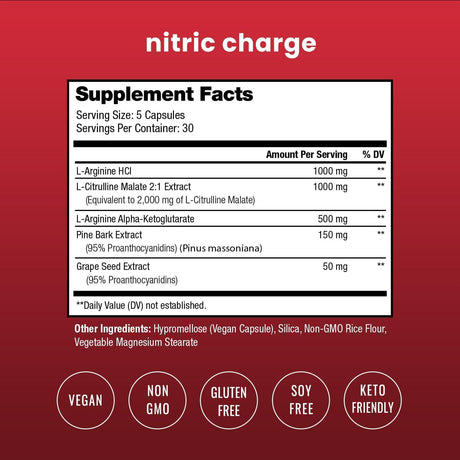 NUTRACHAMPS - NutraChamps Nitric Oxide1 150 Capsulas - The Red Vitamin MX - Suplementos Alimenticios - {{ shop.shopifyCountryName }}