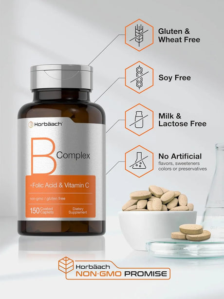 HORBAACH - Horbaach B-Complex 150 Tabletas - The Red Vitamin MX - Suplementos Alimenticios - {{ shop.shopifyCountryName }}