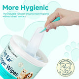 LULUMONSTER - LULUMONSTER Ear Cleaner Finger Wipes for Dog & Cat Unscented 50 Toallitas - The Red Vitamin MX - Cuidado Del Oído De Perros - {{ shop.shopifyCountryName }}