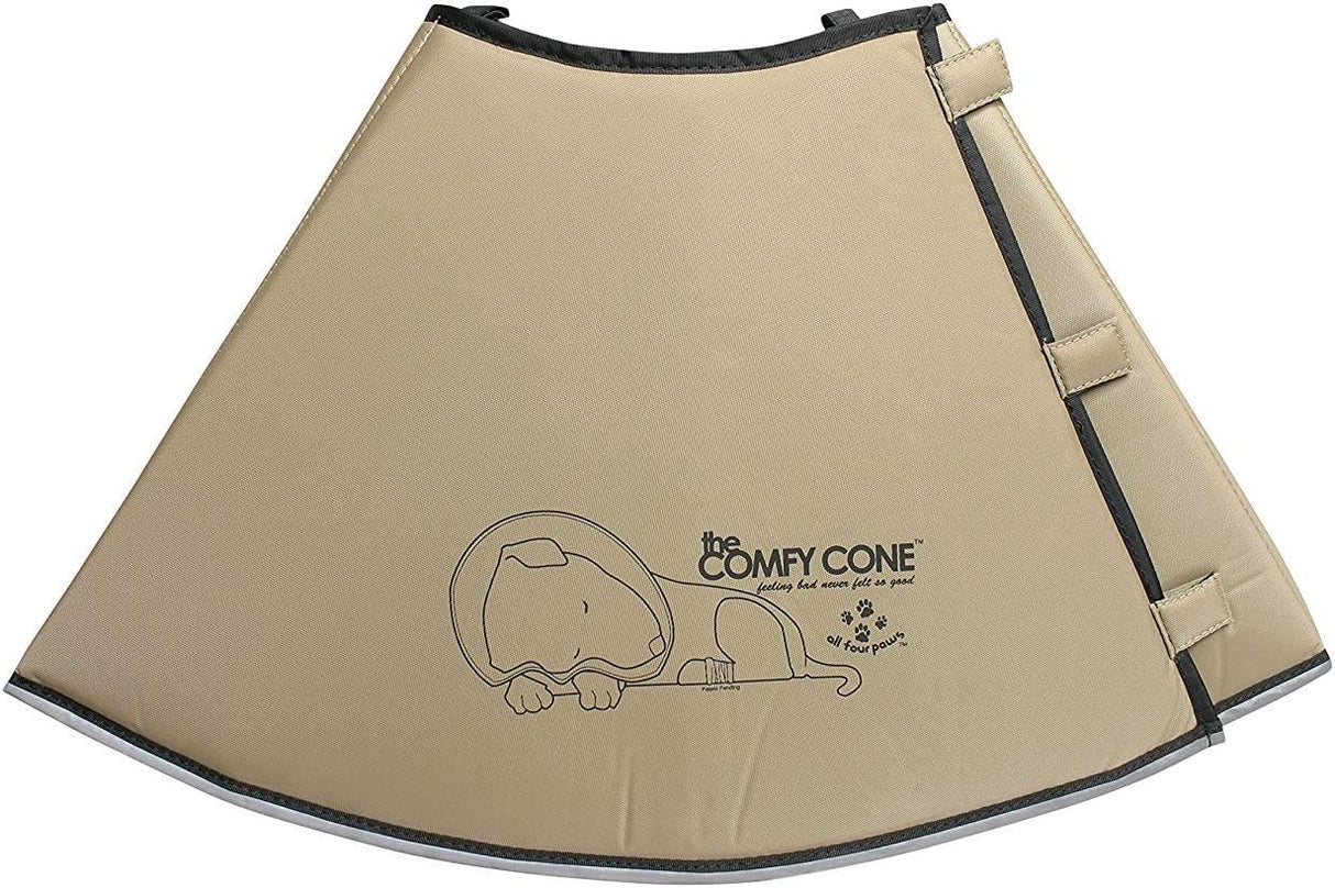 All Four Paws Comfy Cone Pet Cone for Dogs TAN XXLARGE