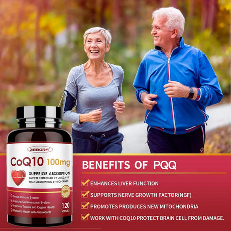 ZEBORA - ZEBORA CoQ10 100Mg. 120 Capsulas Blandas - The Red Vitamin MX - Suplementos Alimenticios - {{ shop.shopifyCountryName }}