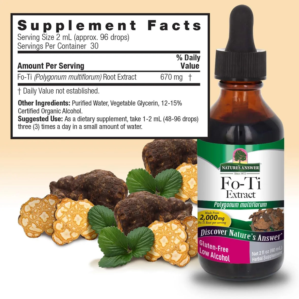 NATURE´S ANSWER - Nature's Answer Fo-Ti Root with Organic Alcohol 2 Fl.Oz. - The Red Vitamin MX - Suplementos Alimenticios - {{ shop.shopifyCountryName }}