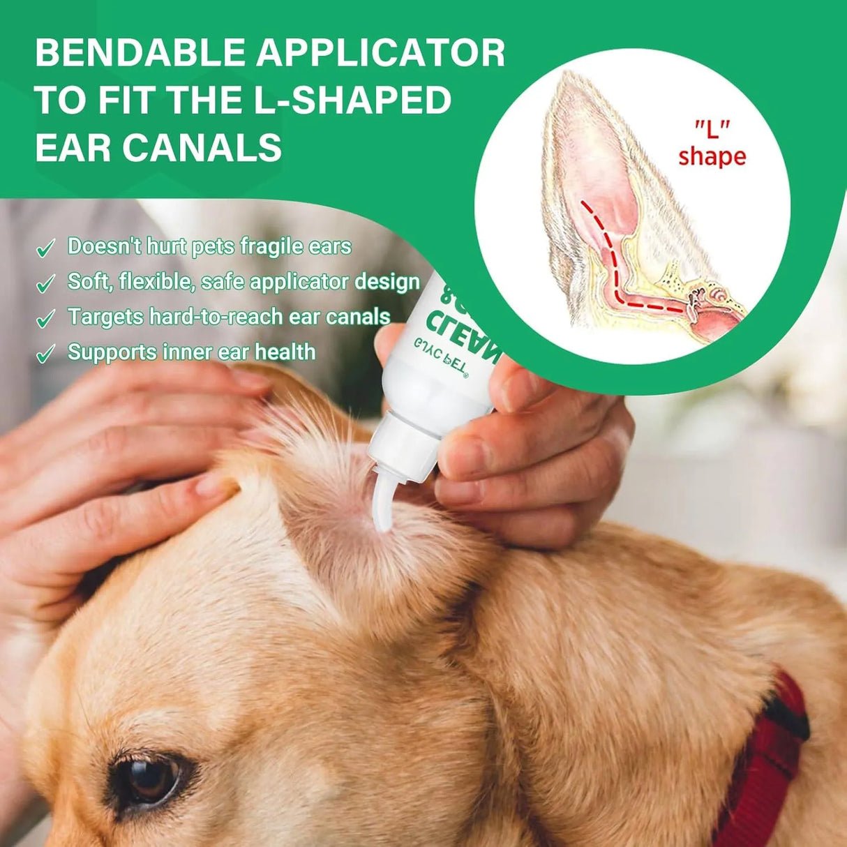 GJYC PET - GJYC PET Ear Cleaner for Dogs and Cats 4 Fl.Oz. - The Red Vitamin MX - Cuidado Del Oído De Perros - {{ shop.shopifyCountryName }}