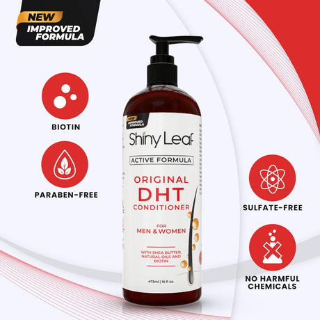 Shiny Leaf DHT Blocker Conditioner for Hair Loss with Rosemary Leaf Oil 473Ml.