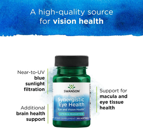 SWANSON - Swanson Synergistic Eye Health Lutein and Zeaxanthin 60 Capsulas Blandas - The Red Vitamin MX - Suplementos Alimenticios - {{ shop.shopifyCountryName }}