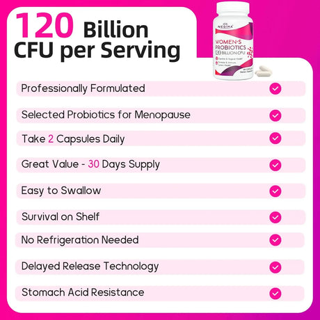 NEGIMA - Negima Menopause Probiotics 60 Capsulas - The Red Vitamin MX - Suplementos Alimenticios - {{ shop.shopifyCountryName }}