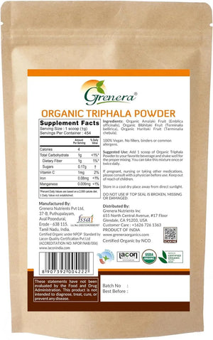 GRENERA - Grenera Organic Triphala Powder 454Gr. - The Red Vitamin MX - Suplementos Alimenticios - {{ shop.shopifyCountryName }}