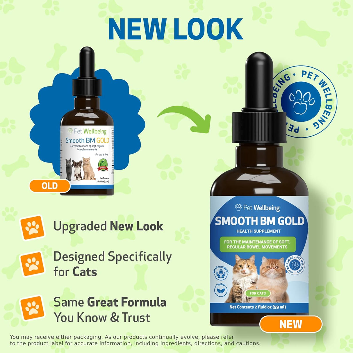 Pet Wellbeing Smooth BM Gold for Cats 2 Fl.Oz.