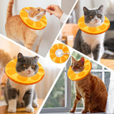 Seyezo Cat Cone Collar Soft Orange Medium