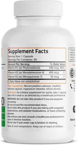 BRONSON - Bronson Vitamin K Triple Play 90 Capsulas - The Red Vitamin MX - Suplementos Alimenticios - {{ shop.shopifyCountryName }}