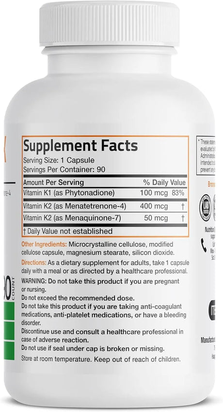 BRONSON - Bronson Vitamin K Triple Play 90 Capsulas - The Red Vitamin MX - Suplementos Alimenticios - {{ shop.shopifyCountryName }}