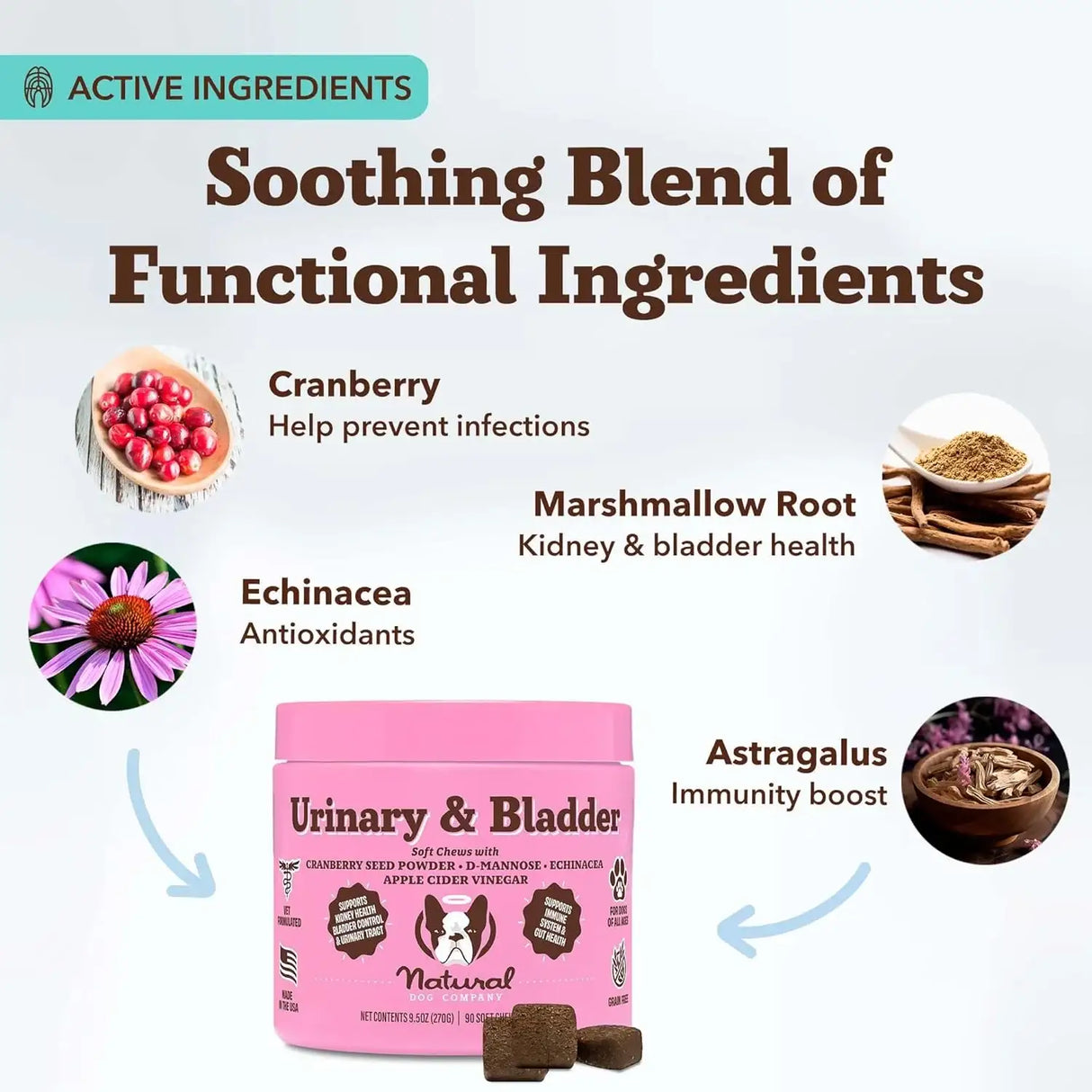 NATURAL DOG - Natural Dog Company Cranberry Supplement for Dogs 90 Masticables - The Red Vitamin MX - Salud De Tracto Urinario Para Perros - {{ shop.shopifyCountryName }}