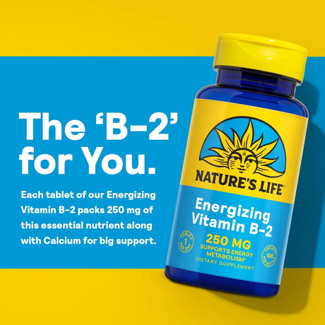 NATURE'S LIFE - Natures Life Vitamin B-2 250Mg. 100 Tabletas - The Red Vitamin MX - Suplementos Alimenticios - {{ shop.shopifyCountryName }}