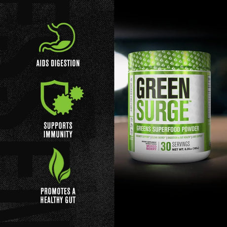 JACKED FACTORY - Jacked Factory Green Surge Green Superfood Powder 30 Servicios Mixed Berry 180Gr. - The Red Vitamin MX - Suplementos Alimenticios - {{ shop.shopifyCountryName }}